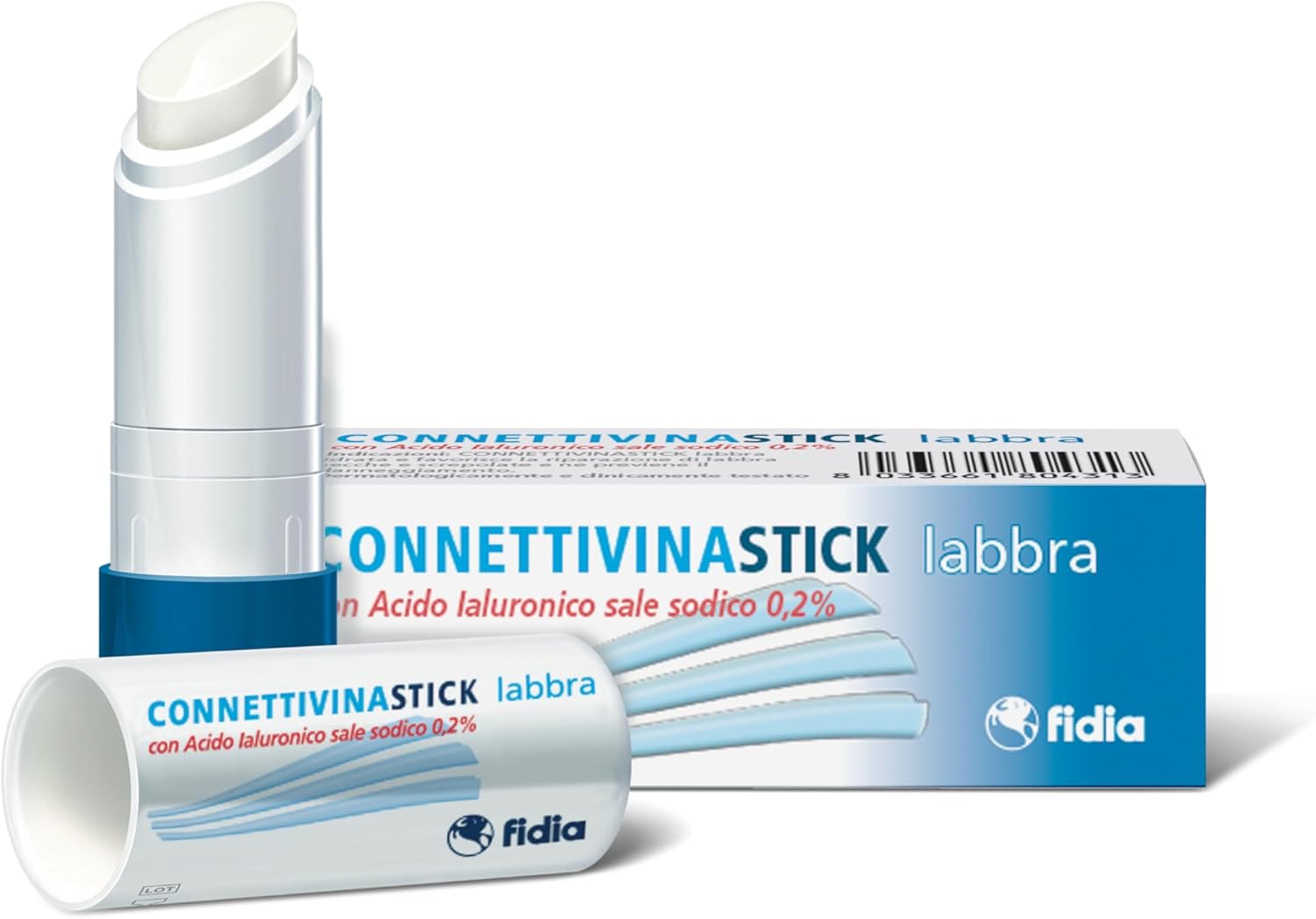 ConnettivinaStick Labbra - Stick a base di acido ialuronico per labbra secche e screpolate